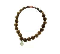 Pietre E Minéraux. Braccialetto Rodocrosite Del Brasile + Perle Legno 8 Mm.