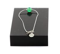 Pietre E Minéraux., Cinturino IN Acciaio Inossidabile 1 Perla Agata Verde 8 Mm.