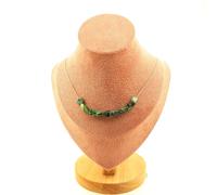 Pietre E Minéraux. Collana 10 Perle Epidoto Di Myanmar (Birmania) . Catena IN