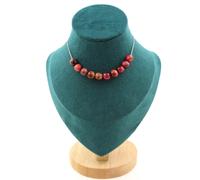 Pietre E Minéraux. Collana 10 Perle Occhio di Tigre Pesca Bicolore 8 Mm. Catena