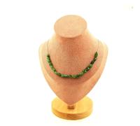 Pietre E Minéraux. Collana 20 Perle Diopside Del Brasile Catena IN Acciaio Inox
