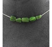 Pietre E Minéraux. Collana 5 Perle Giada Nefrite Siberiano (Russia) . Collana