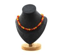 Pietre E Minéraux. Collana Perle Ambra Autentica Del Mare Mar Baltico + Calcéd