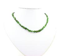 Collana Perle Diopside Del Brasile Catena IN Acciaio Inossidabile