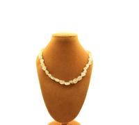 Pietre E Minéraux. Collana Perle Quarzo A Rutilato Dorato Del Brasile Catena AC