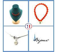 Pietre E Minéraux. Parure Gioielli Braccialetto Collana 10 Perle Corniola' Urugu