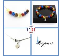 Pietre E Minéraux. Parure Gioielli Braccialetto Collana Perle Agata Rosso +
