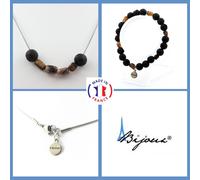 Pietre E Minéraux. Parure Gioielli Braccialetto Collana Perle Andalusite Di USA