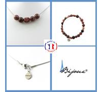 Minerali Collezione. Parure Gioielli Braccialetto Collana Perle Rubino -
