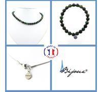 Parure Gioielli Braccialetto Collana Perle Smeraldo Da Zambia 8 Mm. Taglia Pe