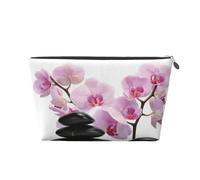 Pietre E Orchidea Rosa, Borsa da toilette Borsa per trucco Borsa per cosmetici Borsa da toilette da viaggio portatile