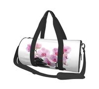 Pietre E Orchidea Rosa, Borsone da viaggio di grande capacità Borsa rotonda Borsa da viaggio sportiva Borsa da viaggio Borsa da fitness