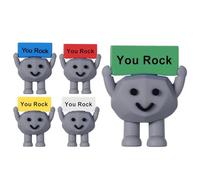Pietre ispiratrici con parole - Set di 5 decorazioni da scrivania | Creative Cute Toy, Stoness motivazionale per personale, famiglia, insegnante, collega, amico, collega, regalo di incoraggia
