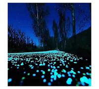 Pietre Luminosi Ciottoli Artificiali Che Incandescono Blu nel Buio, Parco Interno Ed Esterno Giardino Marciapiede Acquario Decorazione Solare Pietra (Size : 400PCS)