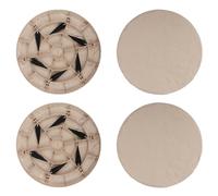 Pietre miliari da giardino per esterni - 4 pietre decorative per passerelle, paesaggistici in resina | Facile installazione con paletti, migliora i percorsi esterni e le aiuole, adatto per i