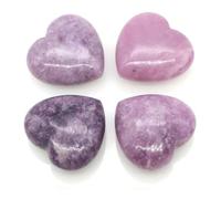Pietre naturali da 30 mm, a forma di cuore, cristalli di quarzo rosa intagliati per la stanza dell'amore, decorazione della