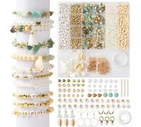 Pietre Naturali Fai Da Te, Perline per Braccialetti, Kit 1650 Perline per Braccialetti, Kit Perline, Kit Bracelet Regalo per Bambini e Adulti a Natale, Feste, Halloween, Ricompense, ecc.