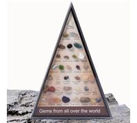 Pietre naturali - Kit di gemme minerali, collezione educativa di cristalli di rocca, 36 pezzi, per collezionisti, esplorazione, attività domestiche, aule, geologia, scienze, set di apprendimento per
