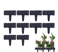 Pietre Per Bordatura Da Giardino | 10 pezzi recinto realistico da esterno resistente alle intemperie,Bordatura Per Prato E Bordo Paesaggistico,Per Cortile, Prato, Patio, E Giardino