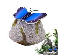 Pietre Per Il Giardino, Pietre Artificiali Luminose A Farfalla LED Solare Per Paesaggio, da Cortile per Decorazione Giardino, Per Patio, Prato, Interni, Esterni, Laghetto, Paesaggio, Cortile E