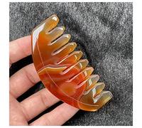 Pietre preziose e cristalli Pettine in cristallo di quarzo rosa ametista naturale da 8 cm, pettine for massaggi a denti larghi for la salute dei capelli Collezione di regali con pietre preziose pietra