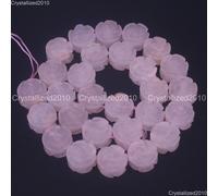 Pietre preziose naturali ametista quarzo avventurina agata fiori rosa perline...