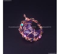 Pietre preziose naturali luna 9 stelle ematite fatte a mano filo avvolgente p...