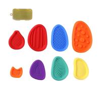 Pietre Sensoriali | 1,97 Pollici Di Texture Pietra Di Preoccupazione | Giocattoli Fidget Stress | Silicone A 8 Pezzi Set Per Stimolazione Tattile, Messa A Fuoco E Regolamentazione Emotiva Per Bambini,