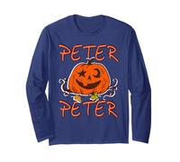 Pietro Mangiapolpe Zucca Halloween Umorismo Maglia a Manica