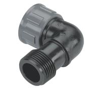 Pieza en L para válvula Para la conexión de la válvula ocupando poco espacio. Unión sencilla mediante tuerca loca. A granel.