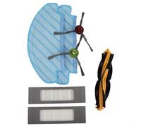 Piezas de repuesto para para per Deebot N10 N10 Plus Robot Aspirador Accesorios 2 Paños de cocina 1 Rollo Cepillo 2 Filtros 2 Cepillos Laterales Aspiradora Pieza de repuesto