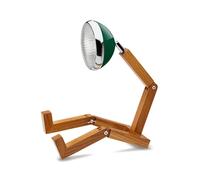 Piffany Copenhagen Lampada da Tavolo Mr. Wattson 12 V, Chiltern Green, Metallo Cotone Legno Alluminio, Verde, L155 x P276 x H180 400 mm