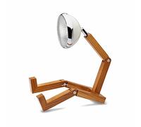 Piffany Mini Mr. Wattson Lampada da Tavolo a LED, Design Elegante e minimale, Lega di Alta qualità a Legno di Frassino - Vintage White