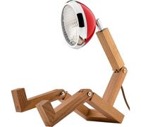 Piffany Copenhagen Lampada da Tavolo Mr. Wattson 12 V, Flash Red, Metallo Legno, Rosso, Unica