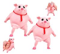 Pig Anti-stress Squeeze Toy 2 Pezzi 9 X 9cm Maiale Antistress Giocattoli Giocattolo A Forma Di Maiale Spremere Maialino Antistress Piggy Giocattolo Adatto Per Adulti & Bambini Sollievo Dallo Stress