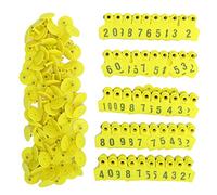 Pig Ear Tag, 100 Sets Pre Numbered 001to100 Livestock Identification Labels