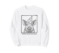 Pig Funny & Silly Cheese Destroyer Felpa