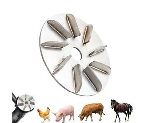 Pig Hair Removal Tool, Labor-Saving Pig Hair Remover Scraper Disc, Stainless Steel Pigs Hair Scraper, Efficient Hog Hairs Removal Tool, for Farm, Butchery, Workshop, Pigs