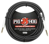 Pig Hog 18.6 'Feet High performance strumento cavo nero (straight-straight)