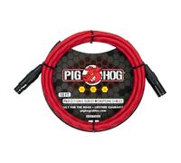 Pig Hog Cavo per microfono ad angolo retto serie esagonale, rosso caramella, 3,5 m