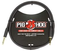 Pig Hog PC-H10BK - Cavo per strumenti per chitarra, 6,35 mm, colore: Nero