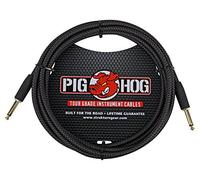 Pig Hog pc-h10bk nero intrecciata cavo per strumenti, 3 m 10 ft Black Woven