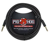 Pig Hog pc-h10bk nero intrecciata cavo per strumenti, 3 m 20 ft Black Woven