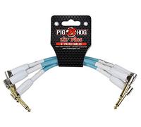 Pig Hog Phlil Lil da 1/10,2 cm a 1/10,2 cm ad angolo retto 15,2 cm cavi patch - 4 confezione Confezione da 3 Daphne Blue