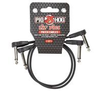 Pig Hog PHLSK1BK - Cavi patch a basso profilo, 2 pezzi, 0,3 m, colore: Nero