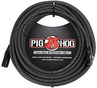 Pig Hog PHM3 - Cavo per microfono, 0,9 m, 8 mm, 50 ft, Nero, 1