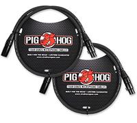Pig Hog PHM3 - Cavo per microfono, 8 mm, XLR 0,9 m, confezione da 2