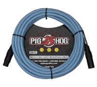 Pig Hog PHMH20DB - Cavo per microfono, serie esagonale, 6 m, colore: blu Daphne
