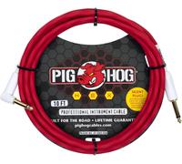 Pig Hog PHSH10CAR Cavo Silenzioso Serie Hex, Candy Apple Red
