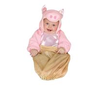 Pig in a Blanket Baby Bunting Costume Pink
